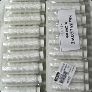 Nici żyłkowe przezroczyste