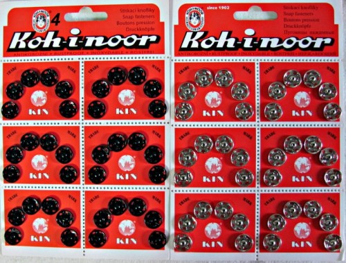 Zatrzaski metalowe nr 4