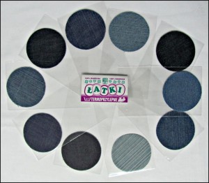 Łatki termo mix jeans 7cm okrągłe