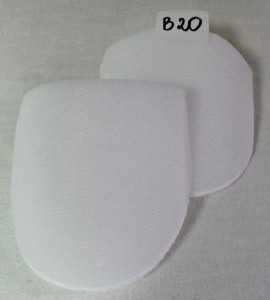 Wkłady barkowe białe B20 atest
