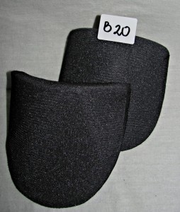 Wkłady barkowe B20 X czarne