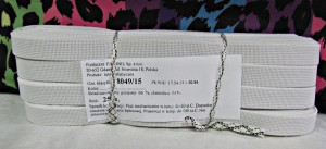 Guma 15mm biała