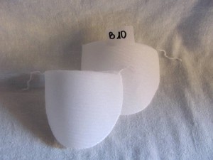 Wkłady barkowe B10 białe atest